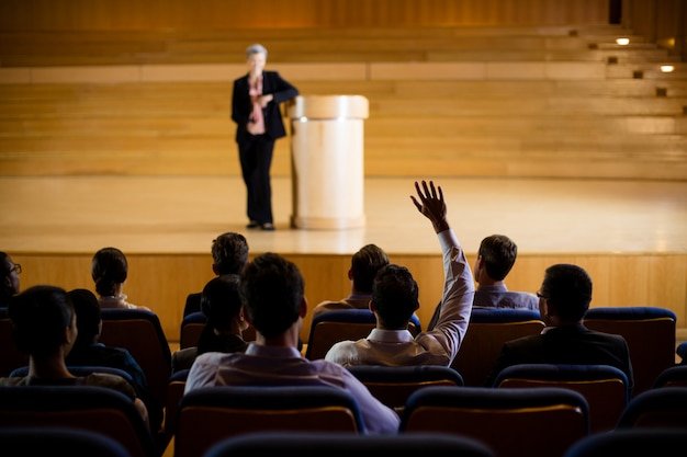 female business executive giving speech 107420 63791