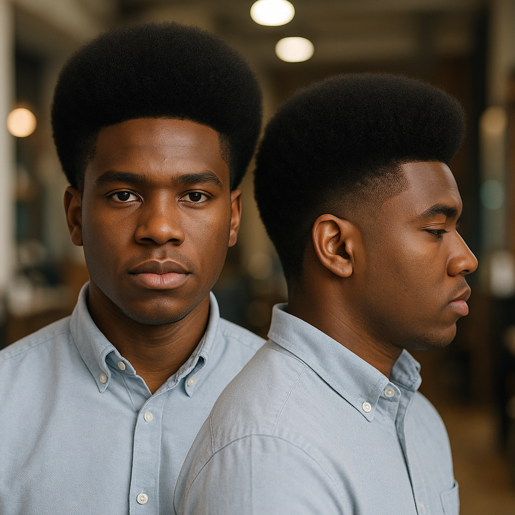 full afro shape up