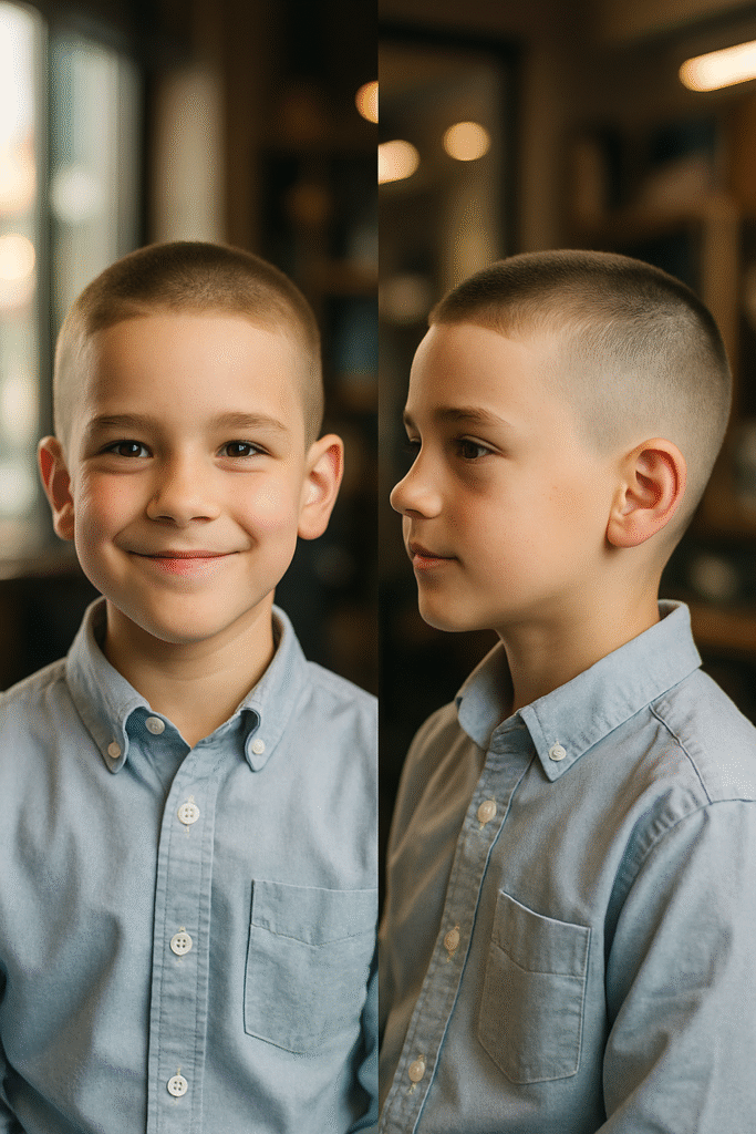 kids buzz cut