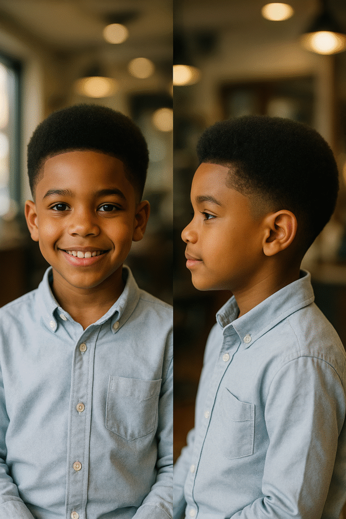 kids mini afro shape up