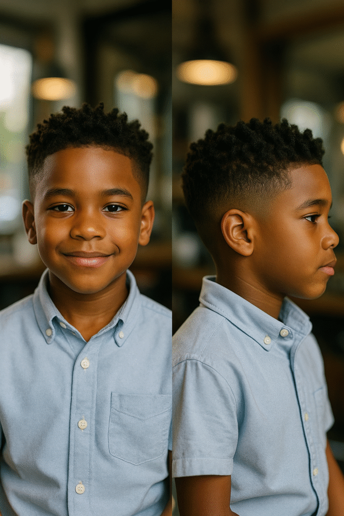 kids twist or sponge curl style