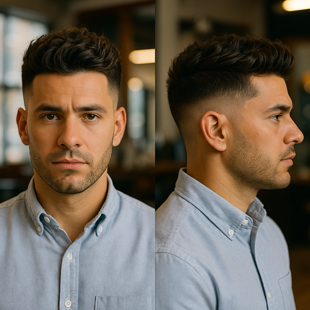 textured undercut waves